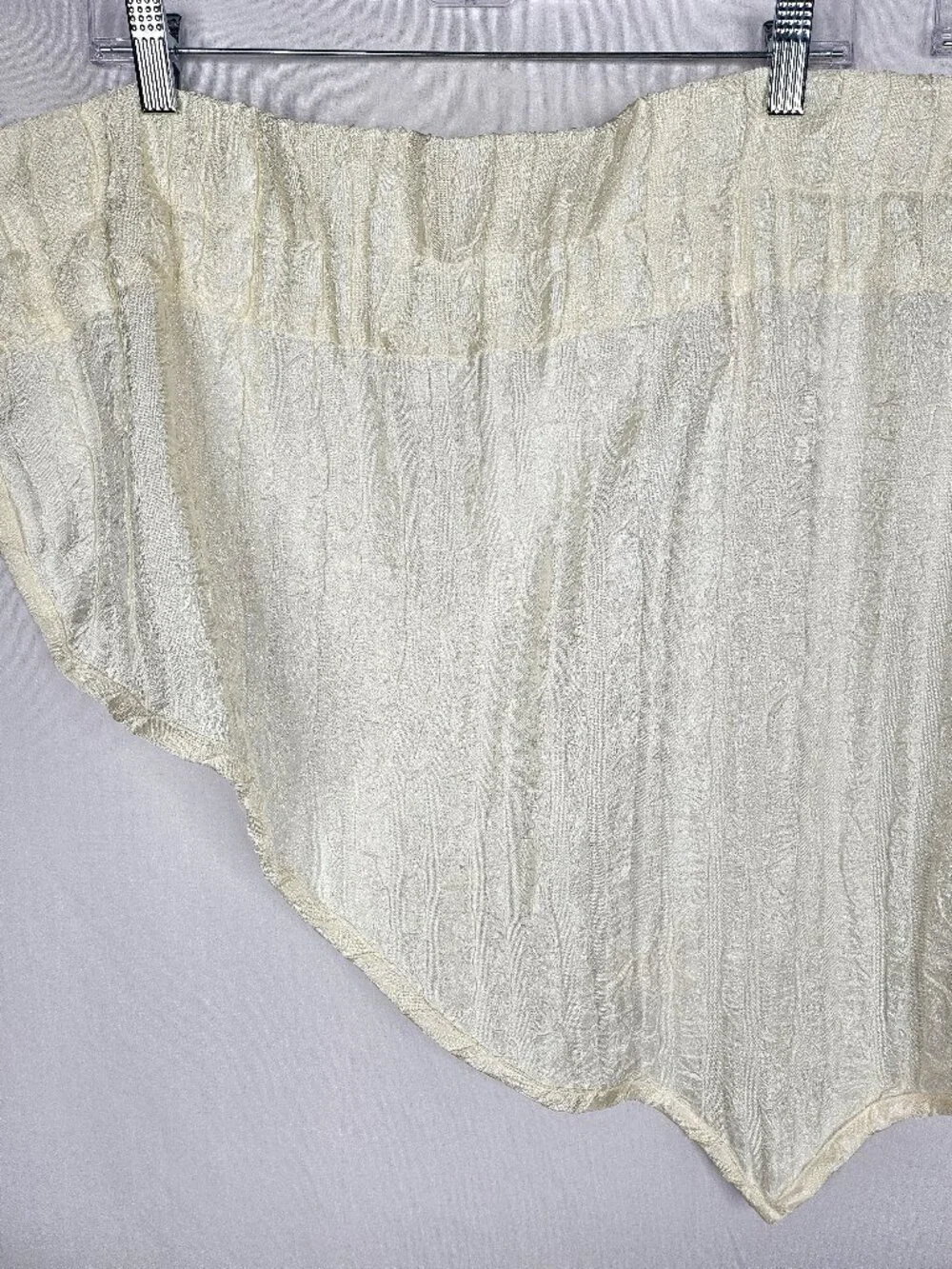 Croscill | Set of 5 Ivory Scalloped Window Valances | 38.5